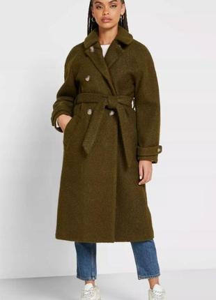 Пальто oversize тканини букле