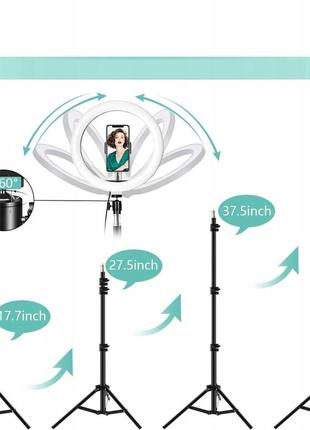 Лампа кольцевая 10'' штатив пульт держатель itshiny ydd-s264 фото
