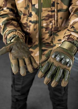 Тактические перчатки штурмовые военные полнопалые ол7296