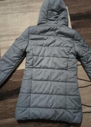Куртка ,пуховик ,пальто серая superdry6 фото