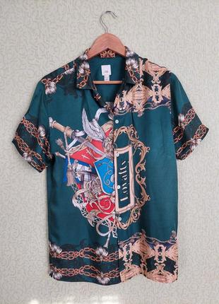 Рубашка в прин как у dolce &gabbana рубашка гавайка