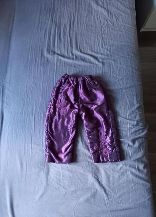Утеплені стьогані штани на осінь-зиму для дівчинки 1,5-2,5 р.2 фото