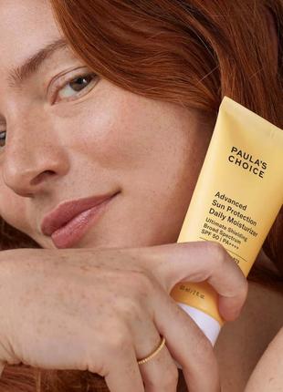 Paula's choice  advanced protection daily moisturiser spf 50 pa++++ увлажняющий солнцезащитный крем1 фото