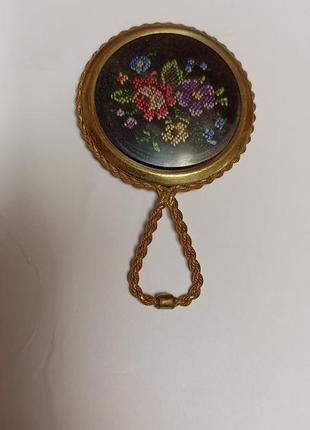 Дзеркало вінтаж мікровишивка