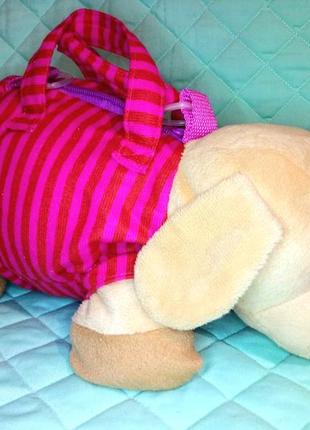 Сумка собака м'яка іграшка