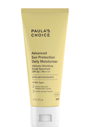 Paula's choice  advanced protection daily moisturiser spf 50 pa++++ увлажняющий солнцезащитный крем2 фото