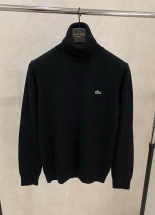 Гольф свитер джемпер черный lacoste шерстяной