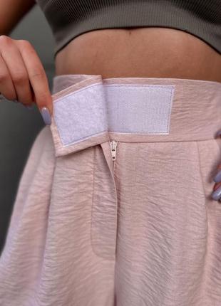 Жіночі літні шорти льон лляні жатка6 фото