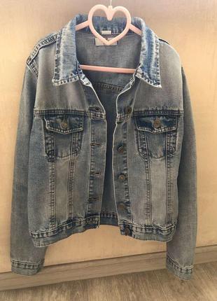 Джинсовка джинсовая куртка курточка 12-13 лет2 фото