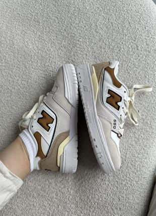 Кроссовки new balance 550 white/beige9 фото