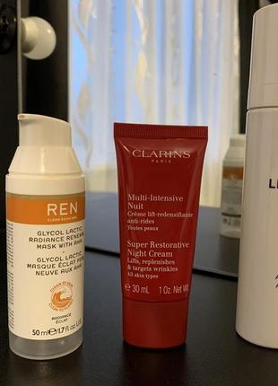 Лот косметику ren, clarins, gilda liljeblad