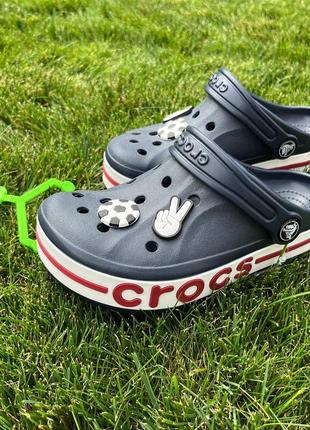Детские кроксы сабо crocs bayaband clog kids navy синие детские crocs bayaband clog kids crocs crocs