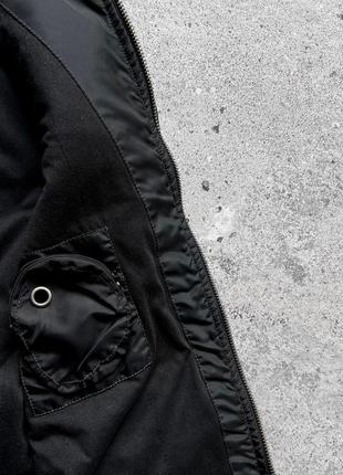 Desigual men’s full zip black jacket long sleeve pockets printed streetwear куртка9 фото