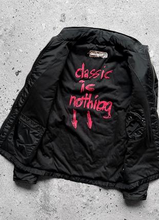 Desigual men’s full zip black jacket long sleeve pockets printed streetwear куртка4 фото