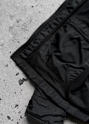 Desigual men’s full zip black jacket long sleeve pockets printed streetwear куртка8 фото