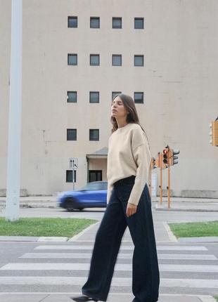 Свитер женский бежевый мягкий zara new