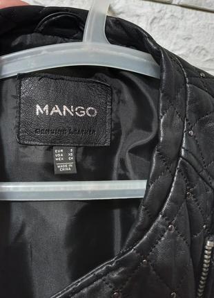 Кожаная куртка косуха стеганая натуральная кожа ягненка в стиле chanel/ mango4 фото