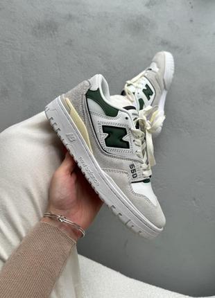 Кросівки new balance 550 beige/white/green1 фото