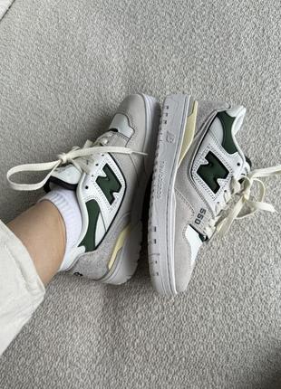 Кроссовки new balance 550 beige/white/green8 фото