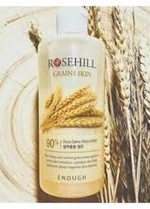 Enough rosehill grains skin омолаживающий тонер для лица с рисом и центеллой2 фото
