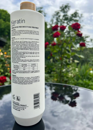 Нанопластика luxliss keratin smoothing treatment 0% formaldehyde 1000 мл