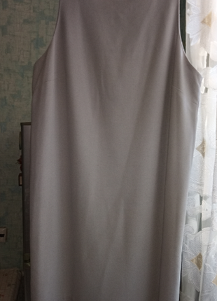 Сіре літнє плаття   на підкладці  (  румунія )   р. 521 фото
