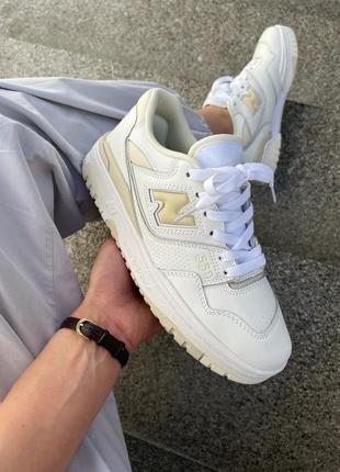 Кроссовки new balance 550 white/silver birch2 фото