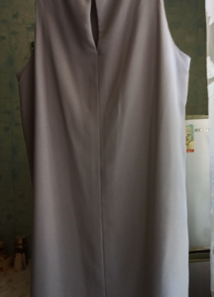 Сіре літнє плаття   на підкладці  (  румунія )   р. 522 фото