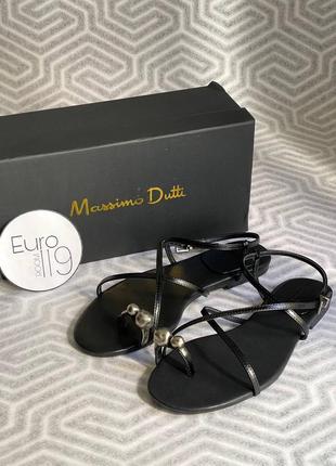 Сандалии massimo dutti чёрные