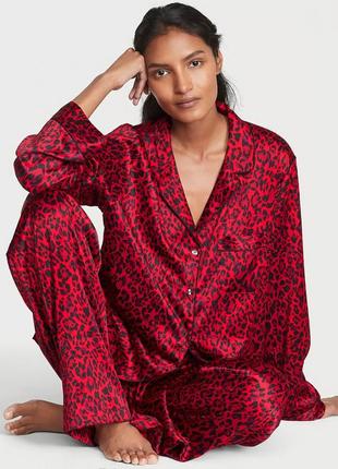 Victoria´s victorias secret виктория сикрет сатиновая пижама, костюм для сна  satin long pajama set