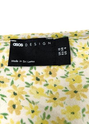 Стильная блузка asos design с короткими пышными рукавами, s/m9 фото