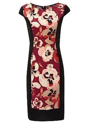 Платье миди футляр цветы