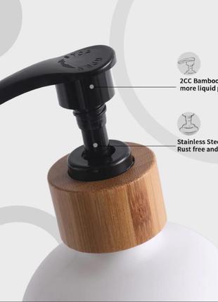 Стеклянный дозатор для мыла, 500 мл, черный,белый, матовый, для ванной комнаты, дозатор для шампуня лосьона, дозатор для мыла для рук4 фото