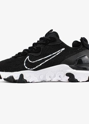 Кроссовки nike react vision"black/white"