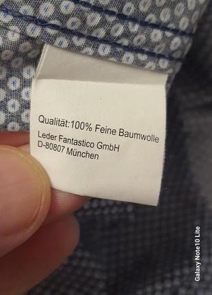 Silk premium body fit стильная хлопковая рубашка германия с длинным рукавом8 фото