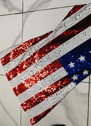 Платье в пайетках флаг америка л5 фото