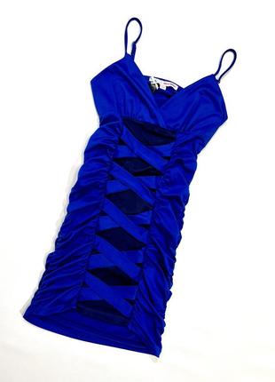 Платье женское летнее яркое синее tally weijl