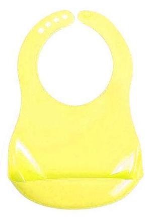 Фартух нагрудний з кишенею на застібці (жовтий) [tsi121514-тsі]1 фото