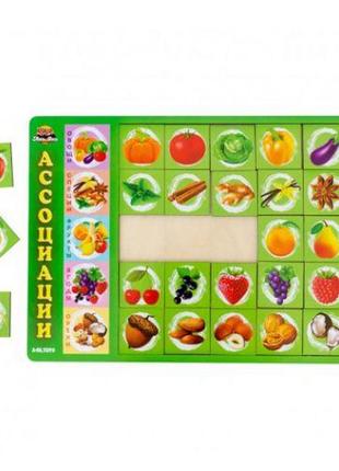 Деревянная игра "ассоциации", продукты [tsi169263-тsі]