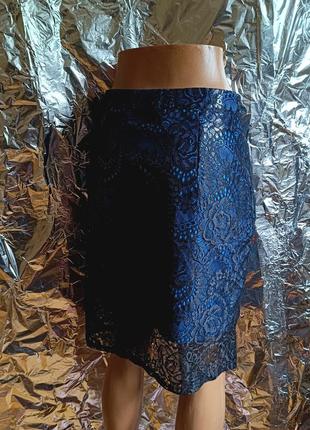 🔥 лаковая мини юбка карандаш с кружевом 🔥4 фото