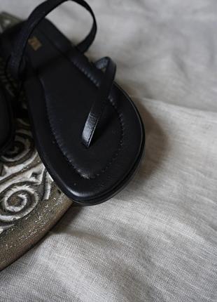 Шкіряні тапочки шльопанці босоніжки zara 2653/210