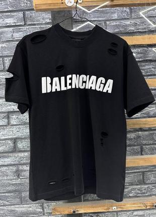 Футболка чоловіча balenciaga чорна