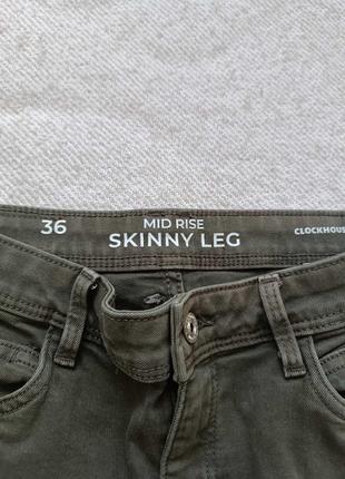 Женские джинсы скинни с накладными карманами clockhouse3 фото