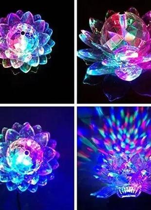 Уценка! лампа диско лотос led lotus lantern 2 (плохая упаковка 2237)