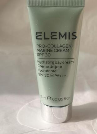 Крем для обличчя elemis pro-collagen marine cream spf30, 15 мл