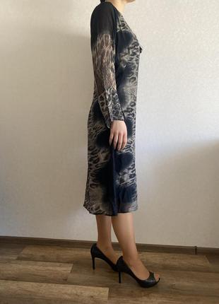 Платье с леопардовым принтом4 фото