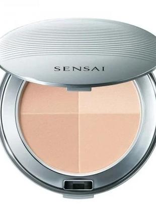 Компактна пудра для вишуканого kanebo sensai anti-ageing foundation pressed powder transparentny, 8 г