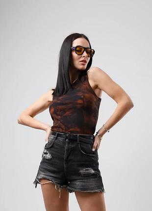 💫базова та яскрава новинка💫 облягаюча майка тай-дай "ripple"+великі розміри😍