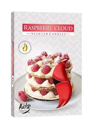 Ароматична свічка bispol scented candle raspberry cloud, 6 шт (p15-329 а6)