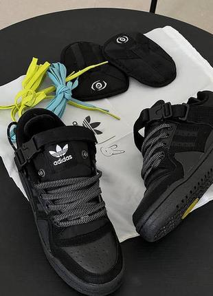 Мужские кроссовки bad bunny x adidas forum black